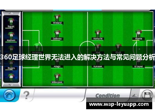 360足球经理世界无法进入的解决方法与常见问题分析 360足球经理世界无法进入的解决方法与常见问题分析